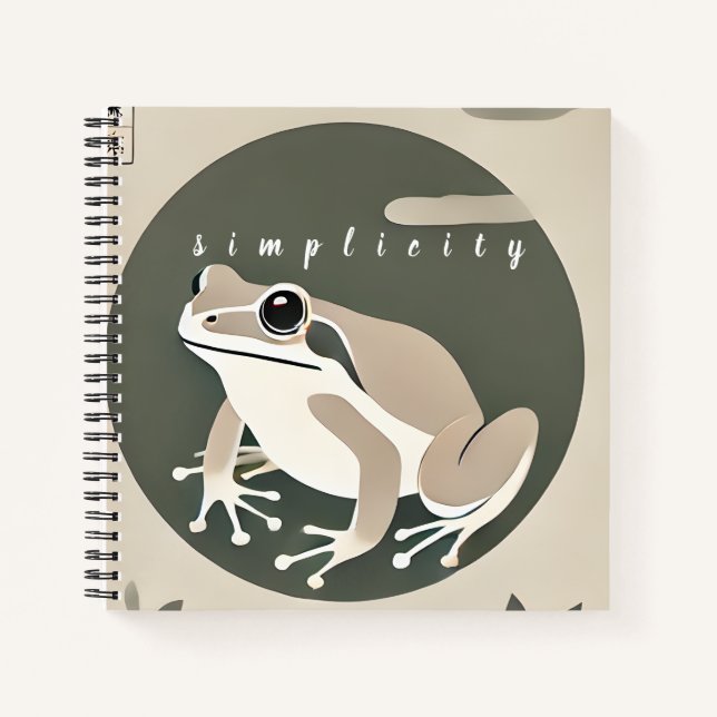 Carnet Grenouille de simplicité (Devant)