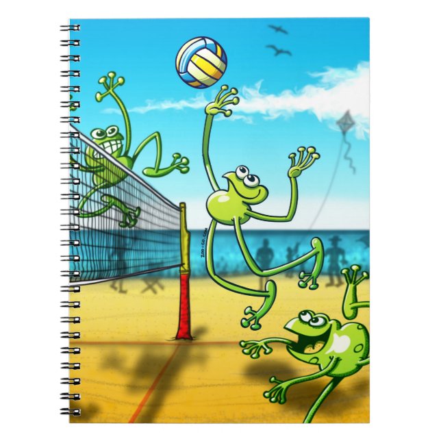 Carnet Grenouille de volleyball (Devant)