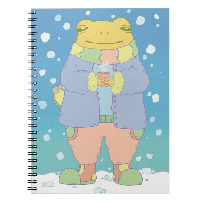 Carnet Grenouille d'hiver confortable (Devant)