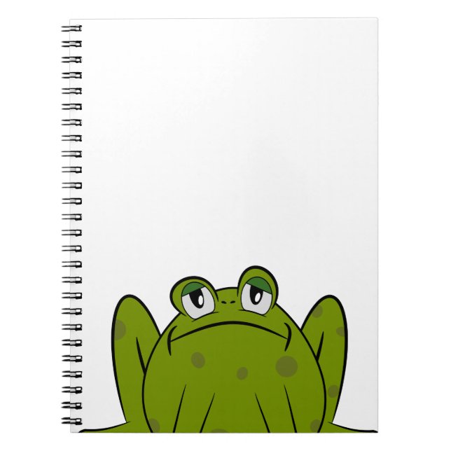 Carnet Grenouille drôle mignonne (Devant)
