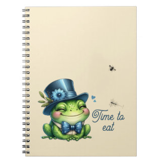 Carnet Grenouille élégante - C'est l'heure de manger