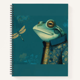 Carnet Grenouille élégante & Libellule - Animal surréalis