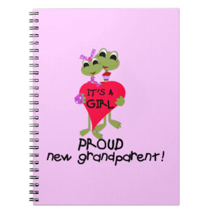 Carnet Grenouille Fière grand-parent des cadeaux de fille