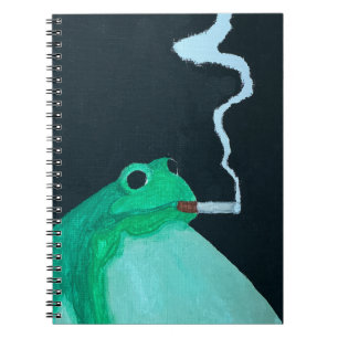 Carnet Grenouille Fumeuse Drôle Animal de Meme Excentri