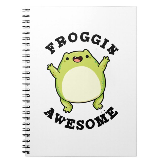 Carnet Grenouille incroyablement drôle Pun (Devant)