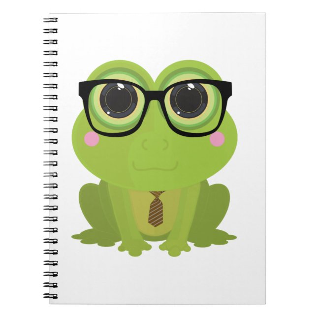 Carnet Grenouille Nerd (Devant)