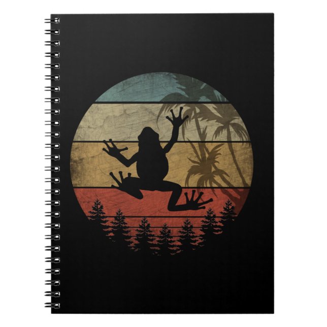 CARNET GRENOUILLE RÉTRO VINTAGE (Devant)