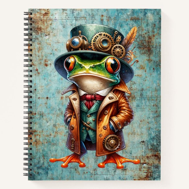 Carnet Grenouille Steampunk (Devant)