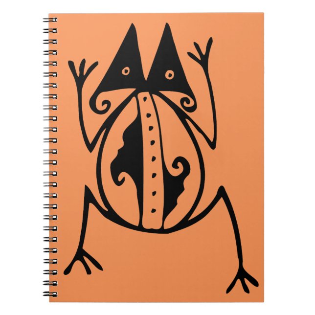 Carnet Grenouille tribale art animal tribal (Devant)
