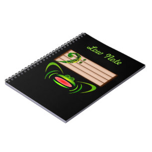 Carnet Grenouille verte Note basse