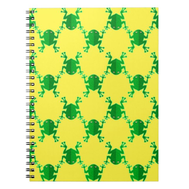 Carnet Grenouilles mignonnes de bande dessinée (Devant)