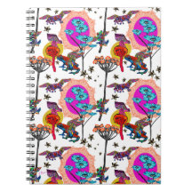 Grenouilles volantes colorées