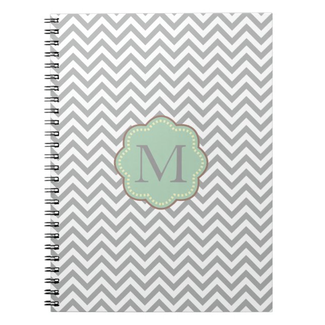 Carnet Grey Chevron (Devant)