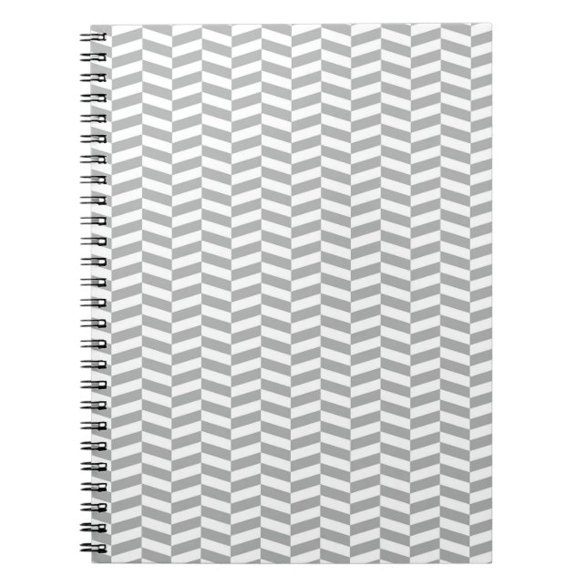 Carnet Grey Herringbone (Devant)