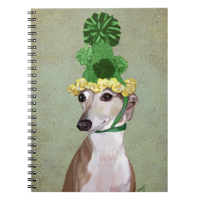 Carnet Greyhound en Casquette vert (Devant)