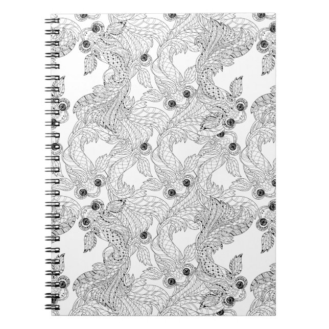 Carnet Griffonnage de poissons de la Chine (Devant)