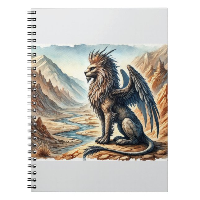 Carnet Griffons, Dragons et paysages désolés (Devant)