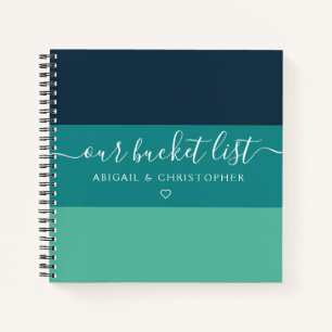 Carnet Grille moderne Notre liste de seaux Tenues de coup