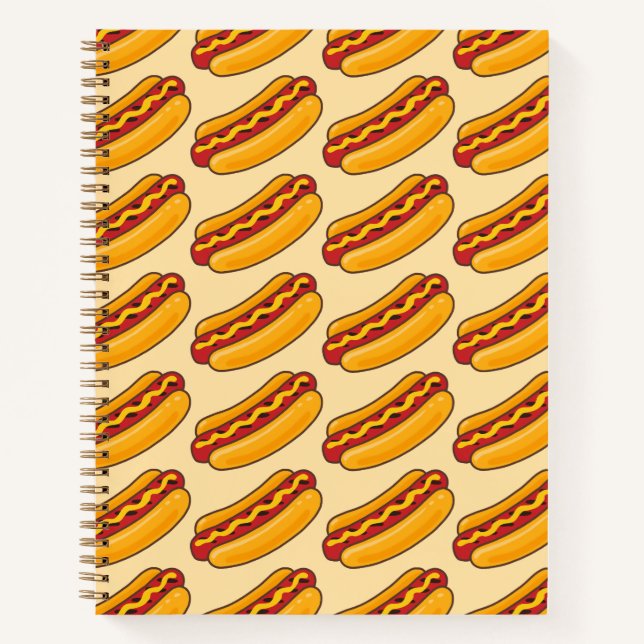 Carnet Grilled Hot Dog Pattern (Devant)
