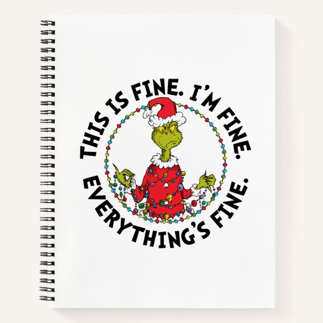 Carnet Grinch | Tout va bien (Devant)