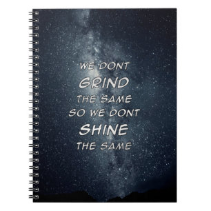 Carnet Grind & Shine Stars Inspiration Motivationnelle