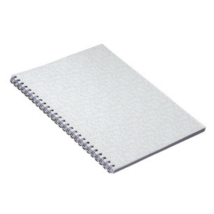Carnet Gris Clair Floral Géométrique   Motif Été Moderne