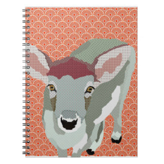 Carnet gris d'orange de faon
