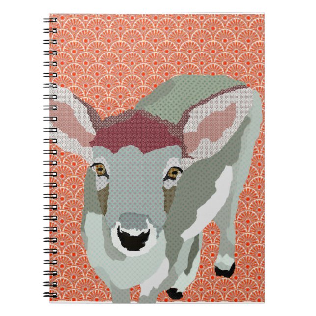 Carnet gris d'orange de faon (Devant)