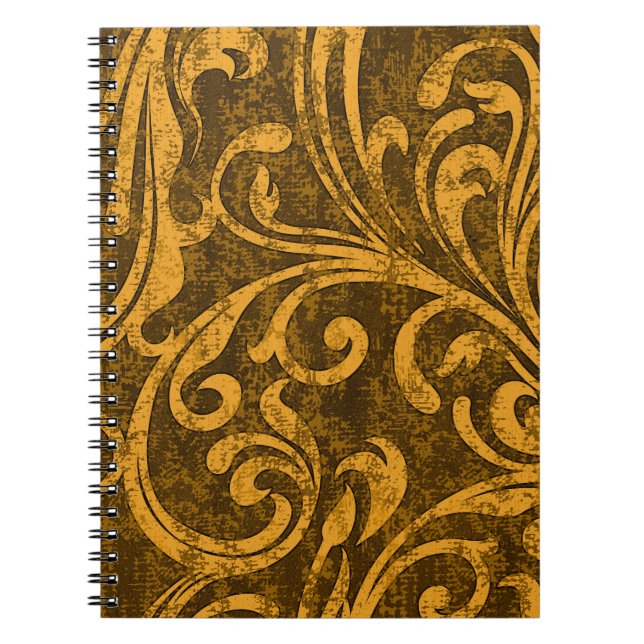 Carnet Gris floral, texture transparente haute résolution (Devant)