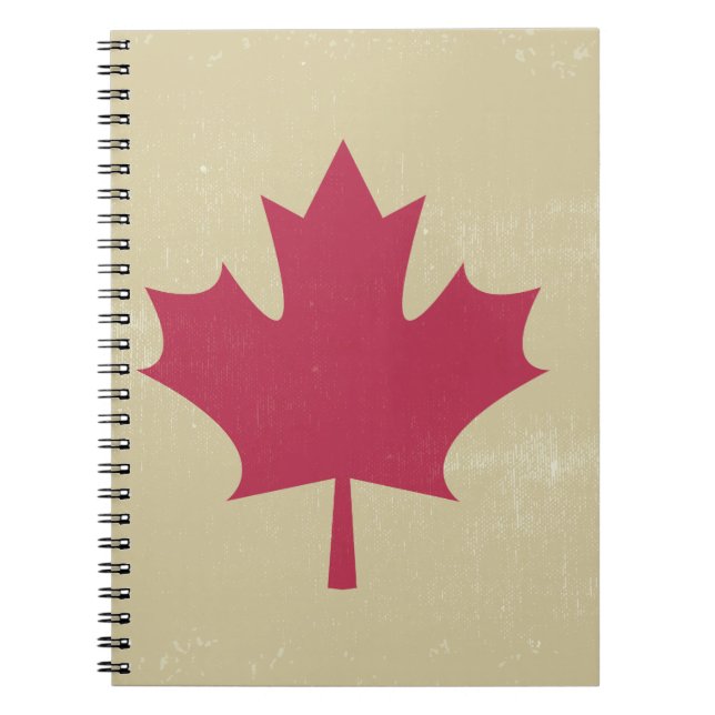 Carnet gronder le drapeau canadien (Devant)