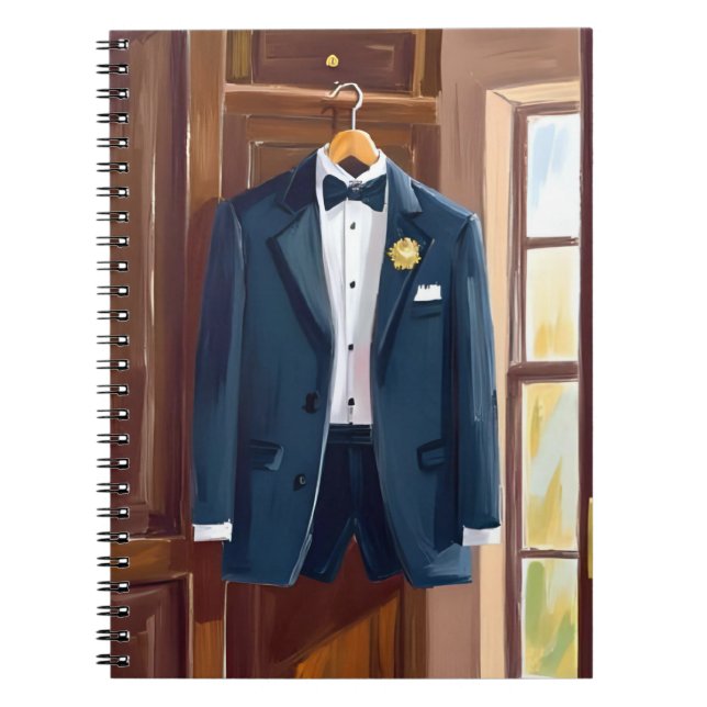 Carnet Groomsmen’s Tuxedo | Wedding Bachelor Watercolor (Devant)