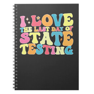 Carnet Groovy j'adore le dernier jour de test d'état Test