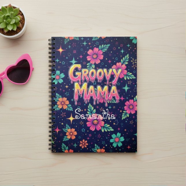 Carnet Groovy Mama Spiral Notebook (Créateur téléchargé)