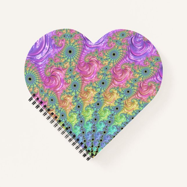 Carnet Groovy Trippy Boho Tonale de Bijou Arc-en-Ciel Fra (Devant)
