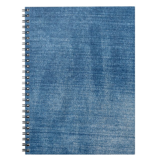 Carnet Gros plan bleu jean texture (Devant)