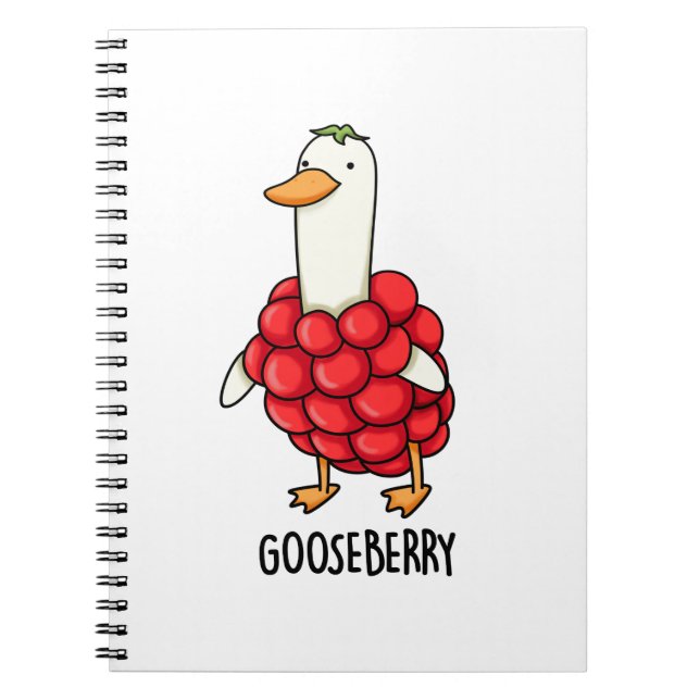 Carnet Groseille Funny Berry Jeu de mots  (Devant)