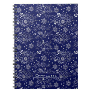 Carnet Grosse floraison florale sans couture motif person