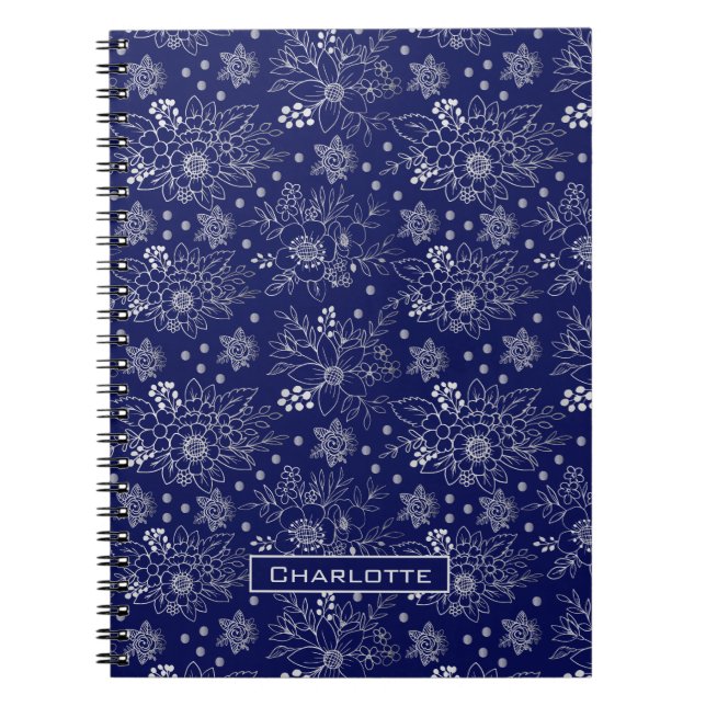 Carnet Grosse floraison florale sans couture motif person (Devant)