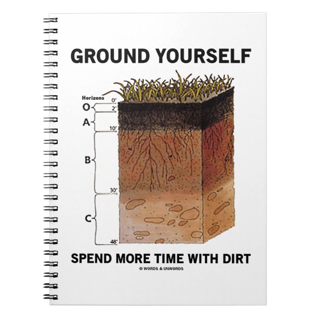 Carnet Ground Yourself Passer Plus De Temps Avec Des Cons (Devant)