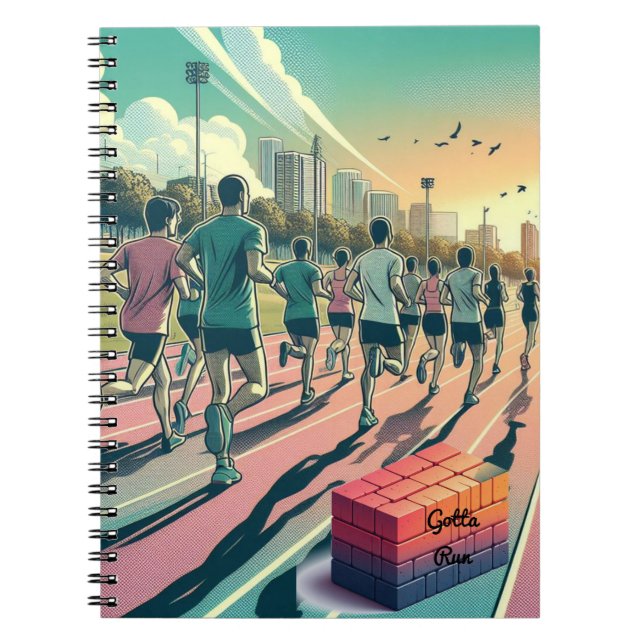 Carnet Groupe de course à pied Réunion Faut courir  (Devant)