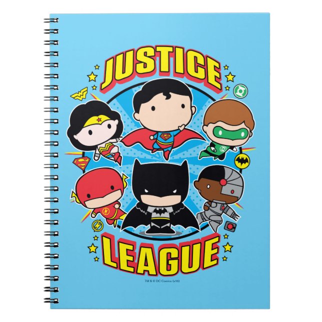 Carnet Groupe de la Ligue de la justice de Chibi (Devant)