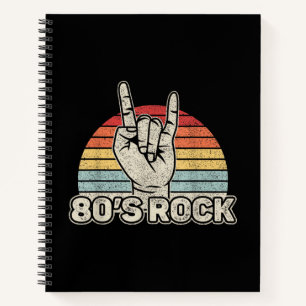 Carnet Groupe de Rock Rétro Vintage 80's