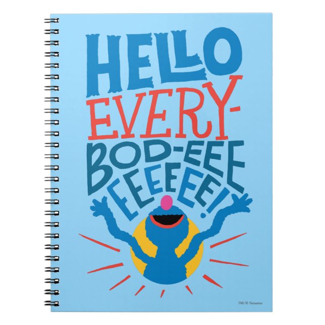 Carnet Grover Bonjour (Devant)