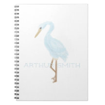 Grue bleue aquarelle