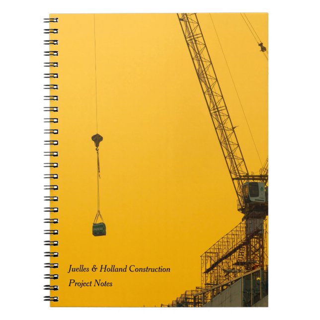 Carnet Grue de coucher de soleil minimal (Devant)