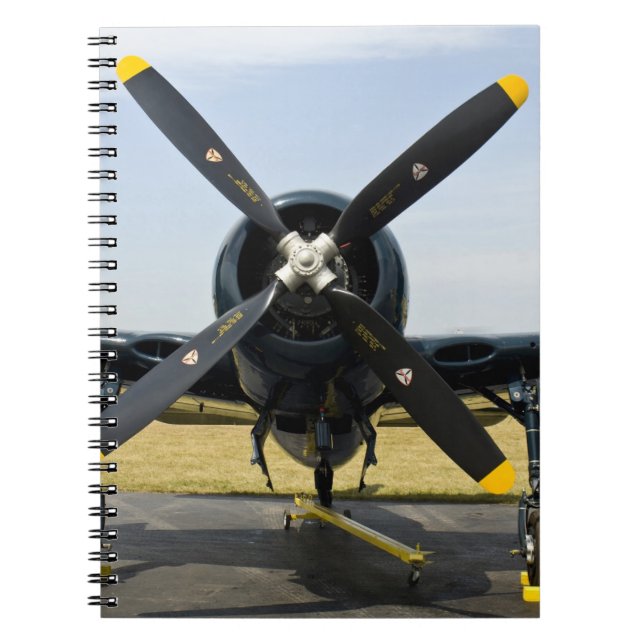 Carnet Grumman F8F Bearcat chasseur embarqué de la marine (Devant)