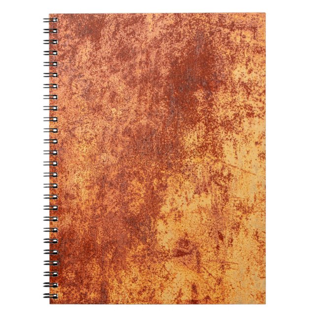 Carnet Grunge rouillé texture métallique, rouille et fini (Devant)