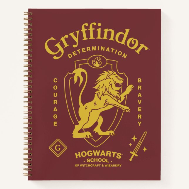 Carnet GRYFFINDOR™ Determination Courage Bravery Crest (Devant)
