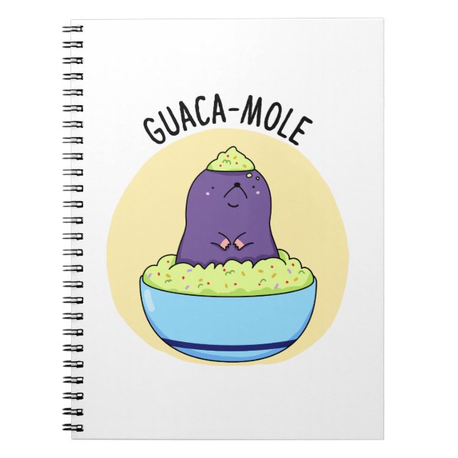 Carnet Guacamole Funny Mole Dans Guacamole Dip PUn (Devant)