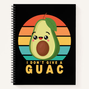 Carnet Guacamole Nourriture Drôle de Jeu de Mots Kawaii